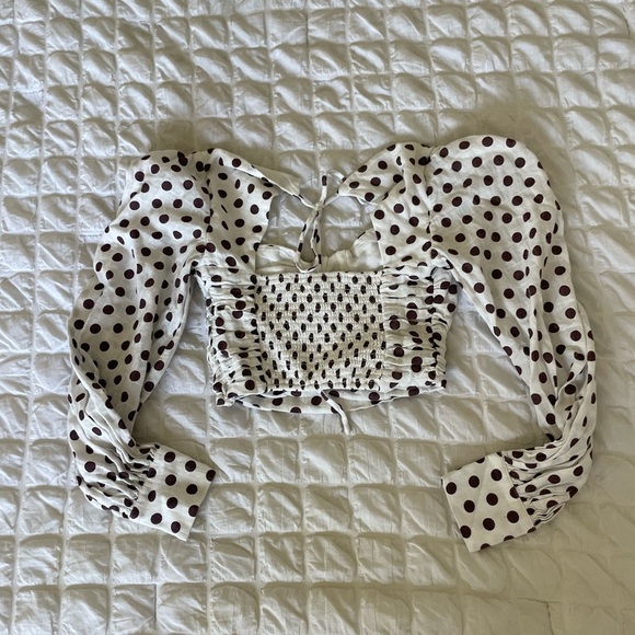 MAJORELLE Emily Polka Dot Blouse - Picture 7 of 12
